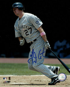 Garrett Atkins Autographed/Signed Colorado Rockies 8x10 Photo 10390