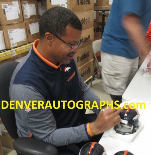 Steve Atwater Autographed/Signed Denver Broncos Mini Helmet JSA 10392