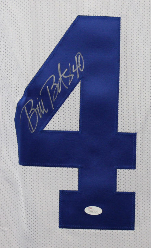 Bill Bates Autographed/Signed Dallas Cowboys White XL Jersey JSA 10426