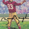 Sammy Baugh Autographed Washington Redskins Goal Line Art Black N/O 10429