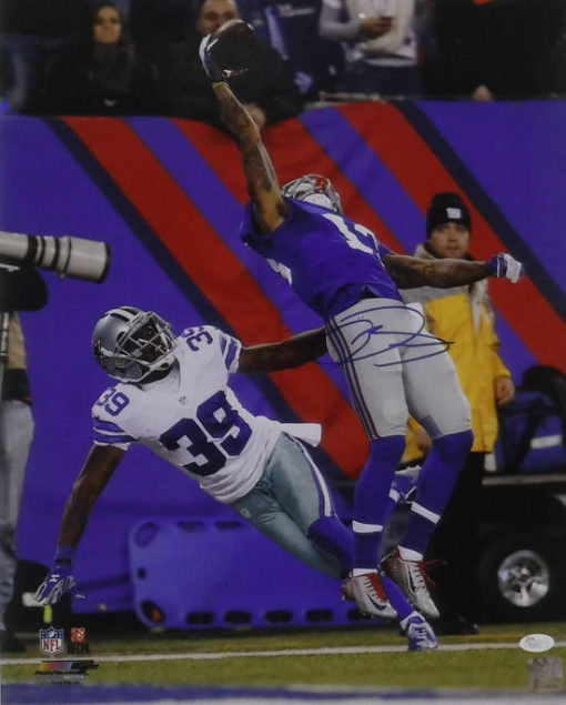 Odell Beckham Autographed/Signed New York Giants 16x20 Photo JSA 10444