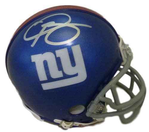 Odell Beckham Jr Autographed/Signed New York Giants Mini Helmet JSA 10451