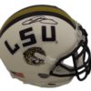 Odell Beckham jr. Autographed/Signed LSU Tigers White Mini Helmet JSA 10452