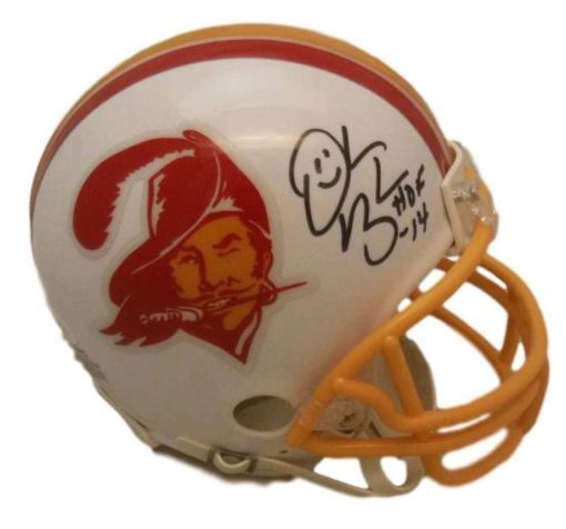 Derrick Brooks Autographed Tampa Bay Buccaneers T/B Mini Helmet HOF JSA 10460