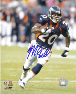 Mike Bell Autographed/Signed Denver Broncos 8x10 Photo 10468