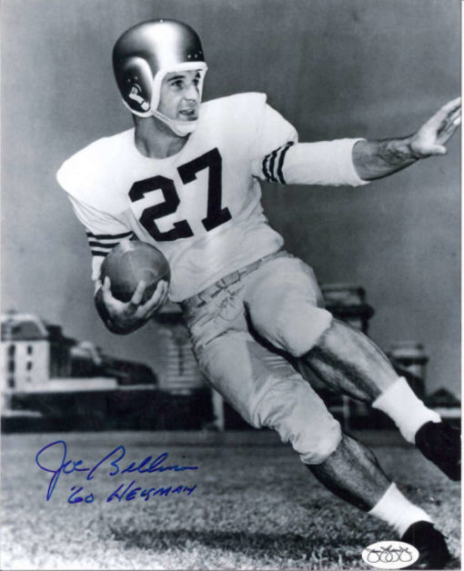 Joe Bellino Autographed Navy Midshipmen 8x10 Photo 1960 Heisman 10470