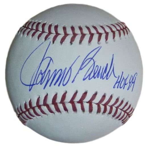 Johnny Bench Autographed/Signed Cincinnati Reds OML Baseball HOF JSA 10476