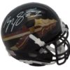 Kelvin Benjamin Autographed Florida State Black Schutt Mini Helmet JSA 10488