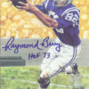 Raymond Berry Autographed Baltimore Colts Goal Line Art Card Blue HOF 10498