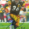 Jerome Bettis Autographed Pittsburgh Steelers Goal Line Art Card Blue 10511