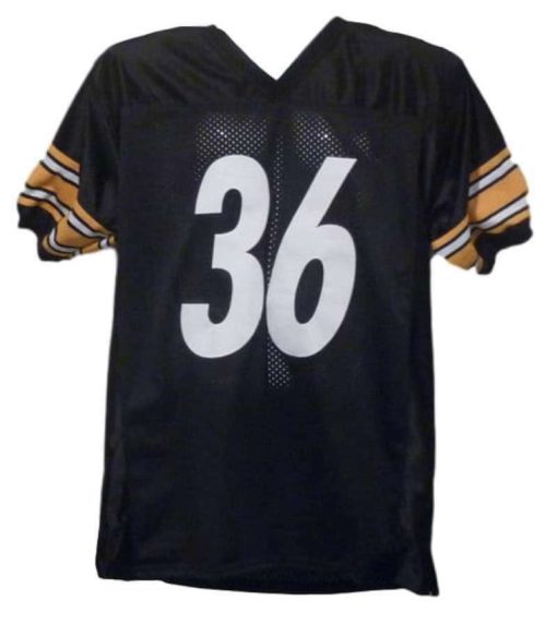 Jerome Bettis Autographed/Signed Pittsburgh Steelers Black XL Jersey JSA 10516