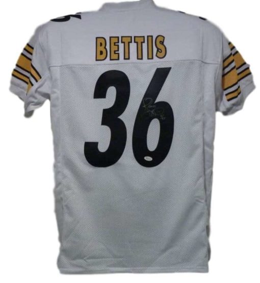 Jerome Bettis Autographed Pittsburgh Steelers 10517 White Size XL Jersey JSA