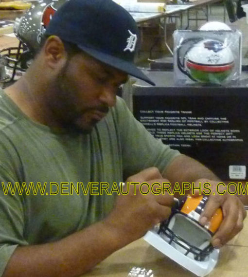 Jerome Bettis Autographed/Signed Los Angeles Rams Mini Helmet HOF JSA 10519