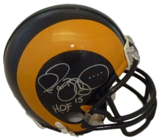 Jerome Bettis Autographed/Signed Los Angeles Rams Mini Helmet HOF JSA 10519