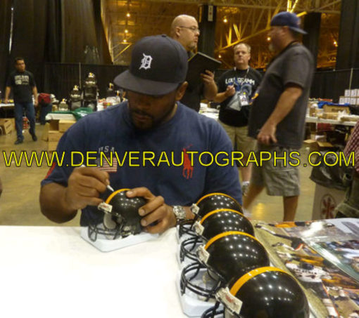 Jerome Bettis Autographed/Signed Pittsburgh Steelers Mini Helmet JSA 10520