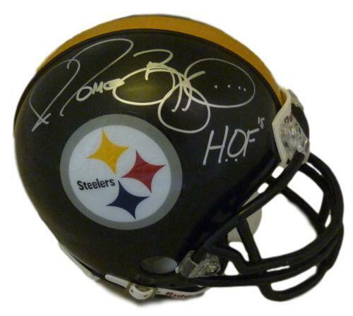 Jerome Bettis Autographed/Signed Pittsburgh Steelers Mini Helmet HOF JSA 10521