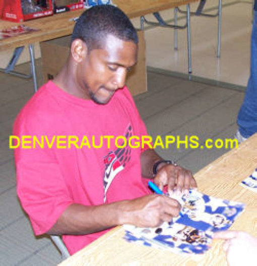 Dre Bly Autographed/Signed Denver Broncos 8x10 Photo 10570