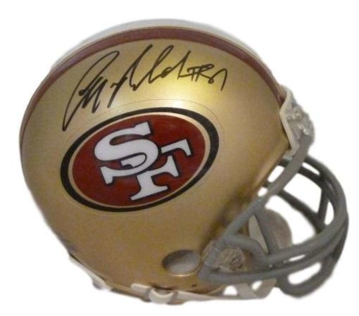 Anquan Boldin Autographed/Signed San Francisco 49ers Mini Helmet JSA 10582