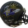 Anquan Boldin Autographed Baltimore Ravens Mini Helmet SB Champs JSA 10583