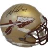 Anquan Boldin Autographed Florida State Seminoles Schutt Mini Helmet JSA 10584