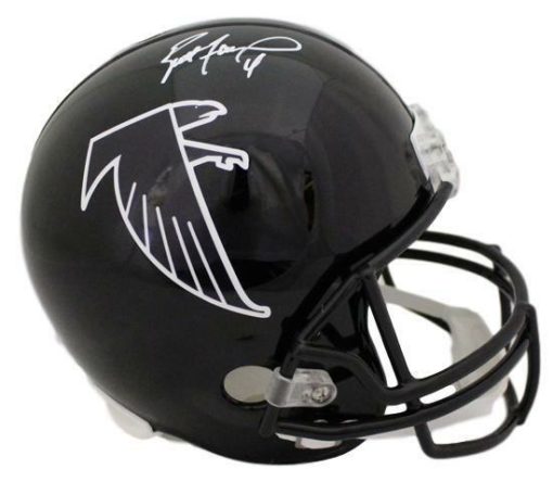 Brett Favre Autographed/Signed Atlanta Falcons Replica Helmet 10594