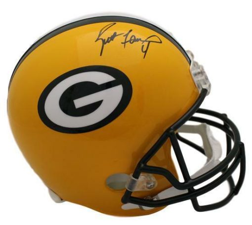 Brett Favre Autographed/Signed Green Bay Packers Replica Helmet 10604