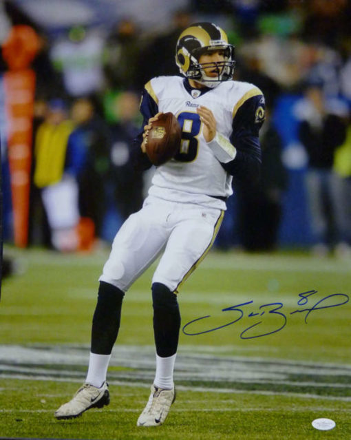 Sam Bradford Autographed/Signed St Louis Rams 16x20 Photo JSA 10611