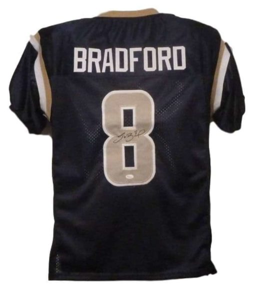 Sam Bradford Autographed/Signed St Louis Rams Blue XL Jersey JSA 10614