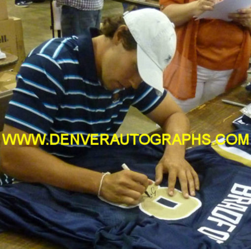 Sam Bradford Autographed/Signed St Louis Rams Blue XL Jersey JSA 10614