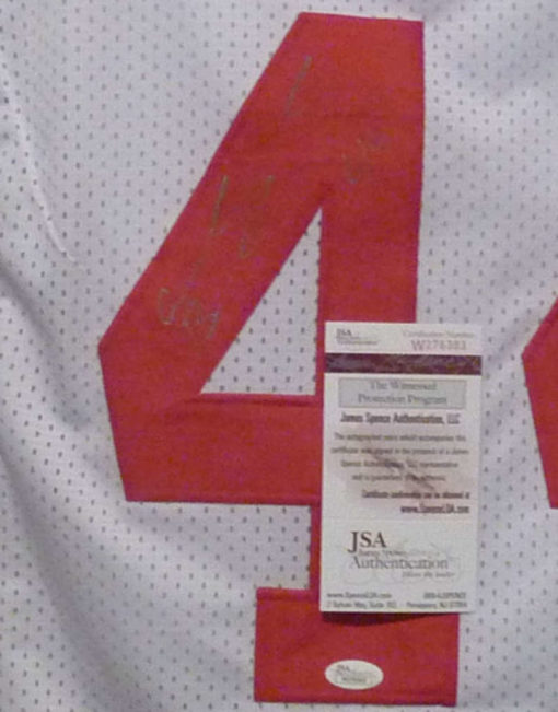 Ahmad Bradshaw Autographed/Signed New York Giants White XL Jersey JSA 10619