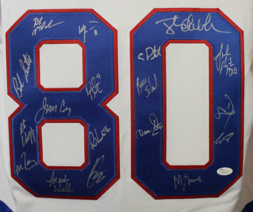 1980 USA Miracle On Ice Olympic Hockey Signed White XL Jersey 18 Sigs JSA 10636