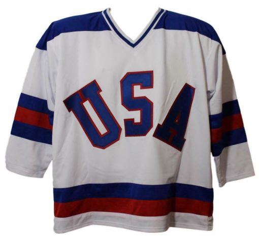 1980 USA Miracle On Ice Olympic Hockey Signed White XL Jersey 18 Sigs JSA 10636