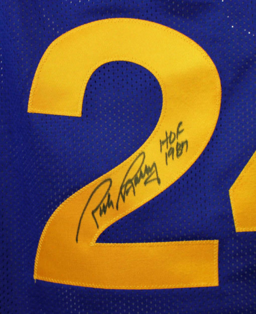 Rick Barry Autographed/Signed Blue XL Jersey HOF 10639