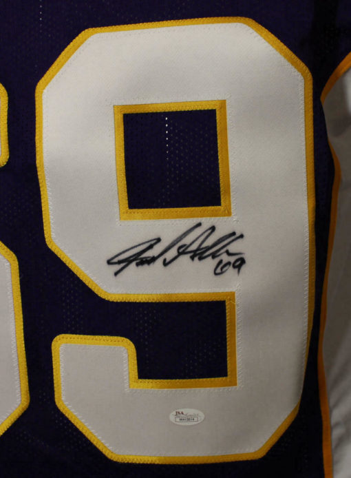 Jared Allen Autographed/Signed Minnesota Vikings XL Purple Jersey JSA 10641