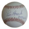 Lou Brock Autographed St. Louis Cardinals OML Baseball 3023 Hits JSA 10649