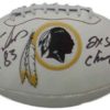 Ricky Sanders Autographed Washington Redskins Logo Football 2x Champ JSA 10661