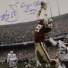 Dwight Clark Autographed/Signed San Francisco 49ers 16x20 Photo BAS 10666