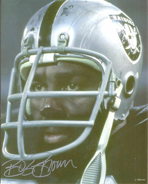 Bob Brown Autographed/Signed Oakland Raiders 8x10 Photo 10669