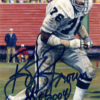 Bob Brown Autographed Oakland Raiders Goal Line Art Card Blue HOF 10674