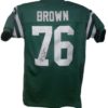 Bob Brown Autographed Philadelphia Eagles XL Green Jersey HOF JSA 10675
