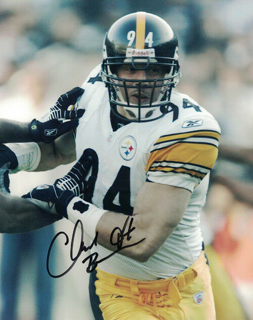 Chad Brown Autographed/Signed Pittsburgh Steelers 8x10 Photo 10680
