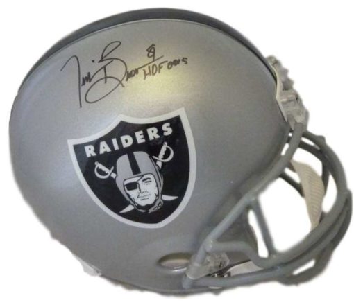 Tim Brown Autographed/Signed Oakland Raiders Replica Helmet HOF JSA 10699