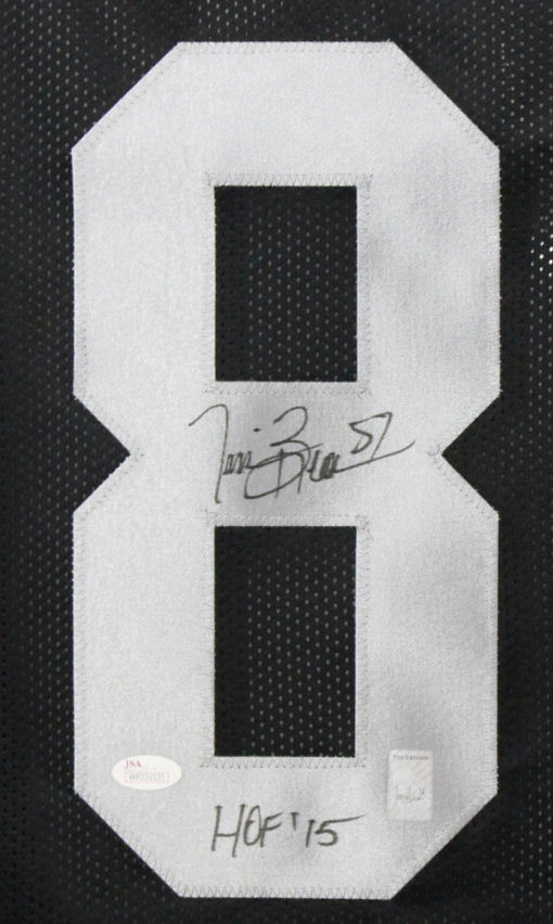 Tim Brown Autographed/Signed Oakland Raiders XL Black Jersey JSA 10703