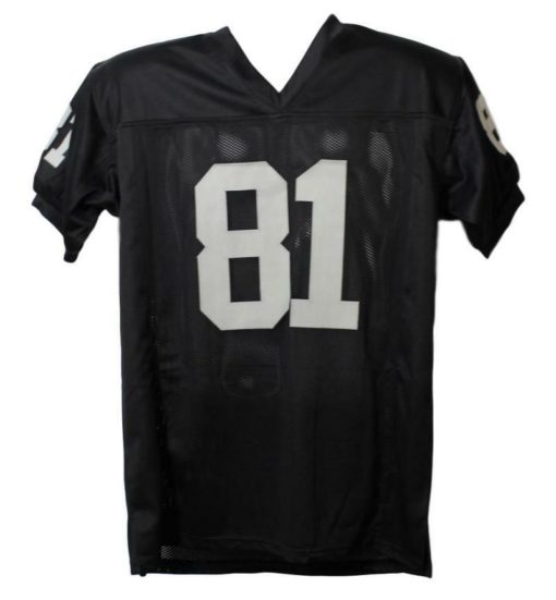 Tim Brown Autographed/Signed Oakland Raiders XL Black Jersey JSA 10703