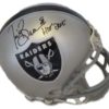 Tim Brown Autographed/Signed Oakland Raiders Mini Helmet HOF JSA 10706