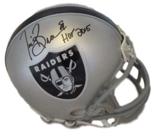Tim Brown Autographed/Signed Oakland Raiders Mini Helmet HOF JSA 10706