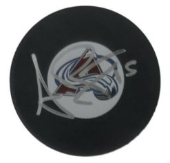 Andrew Brunette Autographed/Signed Colorado Avalanche Logo Hockey Puck 10717