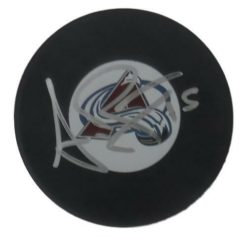 Andrew Brunette Autographed/Signed Colorado Avalanche Logo Hockey Puck 10717