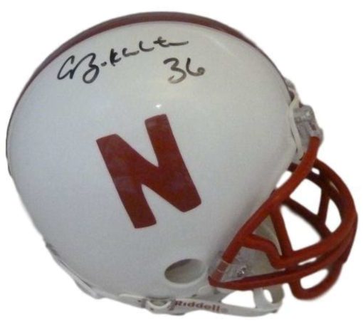 Correll Buckhalter Autographed/Signed Nebraska Cornhuskers Mini Helmet 10723