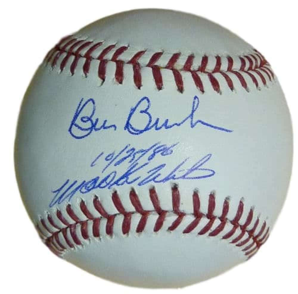 Bill Buckner & Mookie Wilson Signed Boston Red Sox/Mets OML Baseball JSA 10726